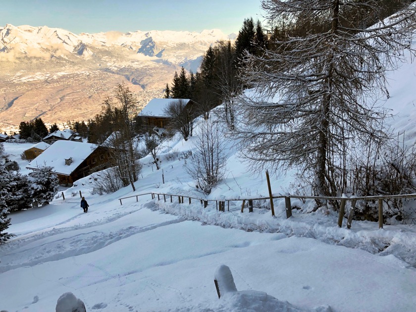 Sentier jusqu'au chalet