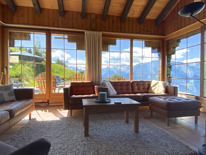 bright living room with beautiful seating area