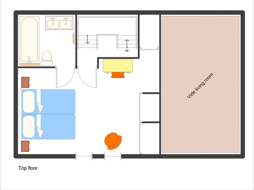 Floor plan top floor