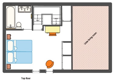 chalet La Piste floorplan top floor